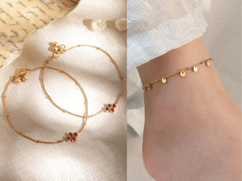 Gold Anklets